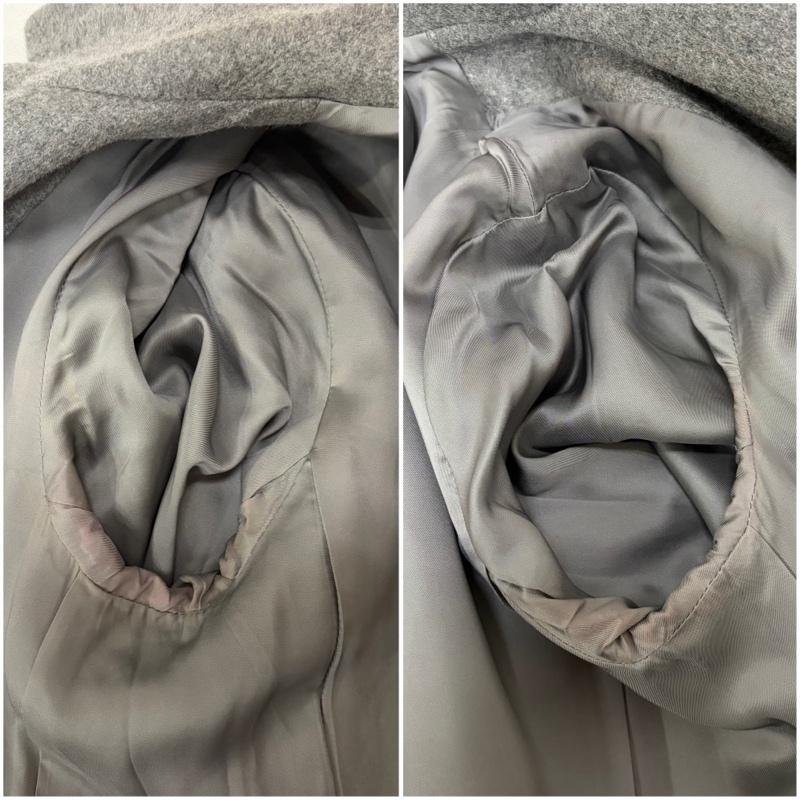 セオリー theory コート トレンチコート 01-2309622 カシミヤ 100％ トレンチコート S 灰 / グレー / gray レディース USED 古着 中古 50169296