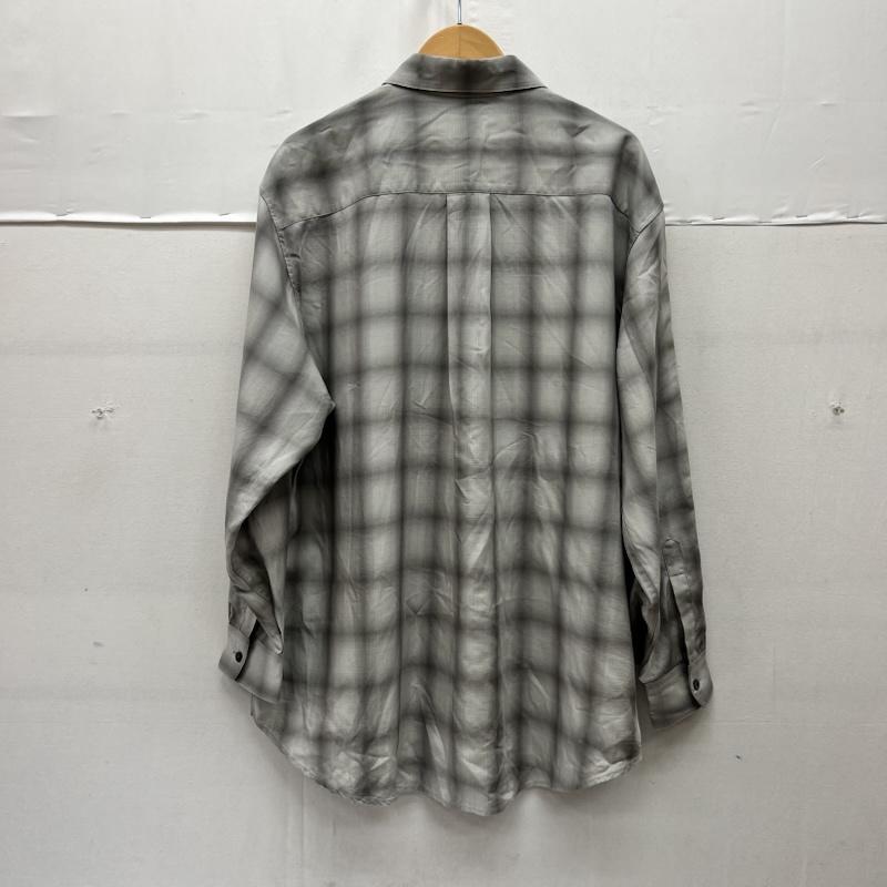 古着 USED シャツ、ブラウス 長袖 26SS YOKE ヨーク テンセル オンブレチェックシャツ 2 灰 / グレー / gray メンズ USED 古着 中古 50169299