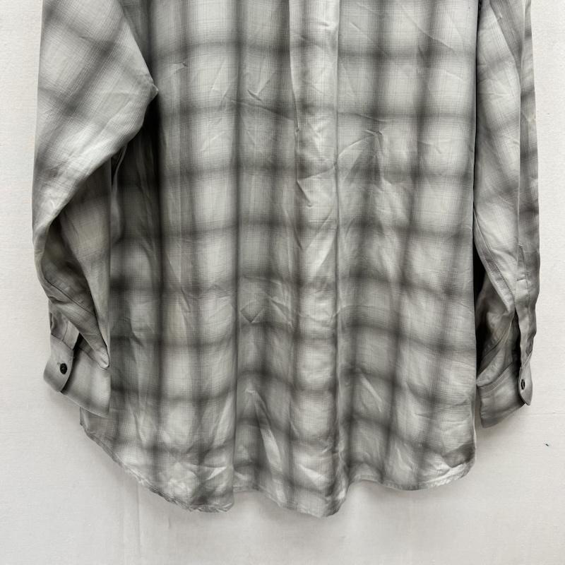 古着 USED シャツ、ブラウス 長袖 26SS YOKE ヨーク テンセル オンブレチェックシャツ 2 灰 / グレー / gray メンズ USED 古着 中古 50169299