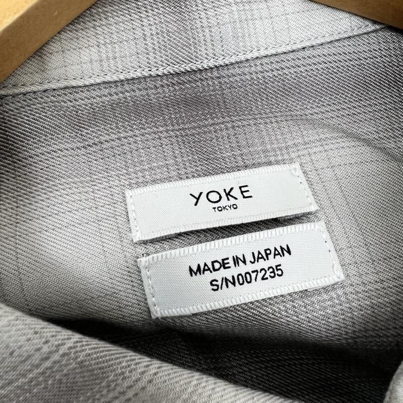 古着 USED シャツ、ブラウス 長袖 26SS YOKE ヨーク テンセル オンブレチェックシャツ 2 灰 / グレー / gray メンズ USED 古着 中古 50169299