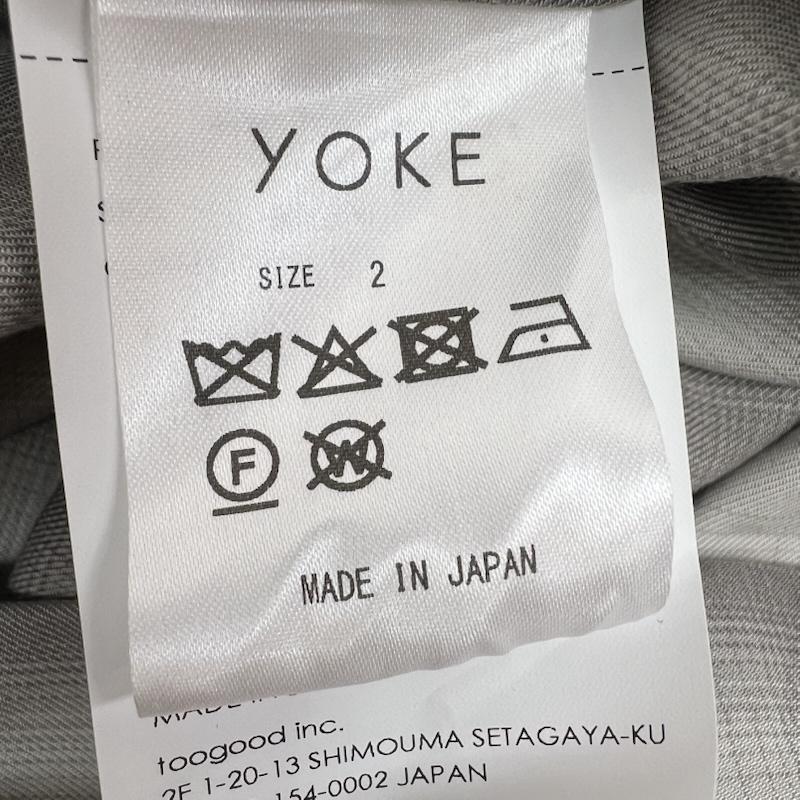 古着 USED シャツ、ブラウス 長袖 26SS YOKE ヨーク テンセル オンブレチェックシャツ 2 灰 / グレー / gray メンズ USED 古着 中古 50169299