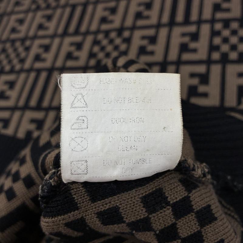 フェンディ FENDI ニット、セーター 長袖 OLD ARCHIVE ズッカ柄 FFロゴ クルーネック ニット セーター ヴィンテージ アーカイブ - レディース USED 古着 中古 50169304
