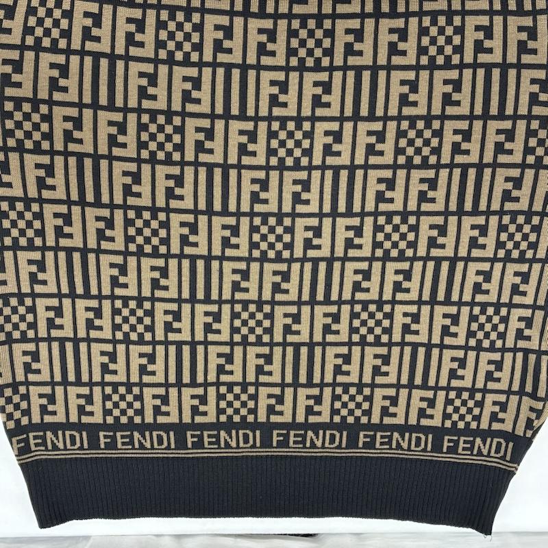 フェンディ FENDI ニット、セーター 長袖 OLD ARCHIVE ズッカ柄 FFロゴ クルーネック ニット セーター ヴィンテージ アーカイブ - レディース USED 古着 中古 50169304