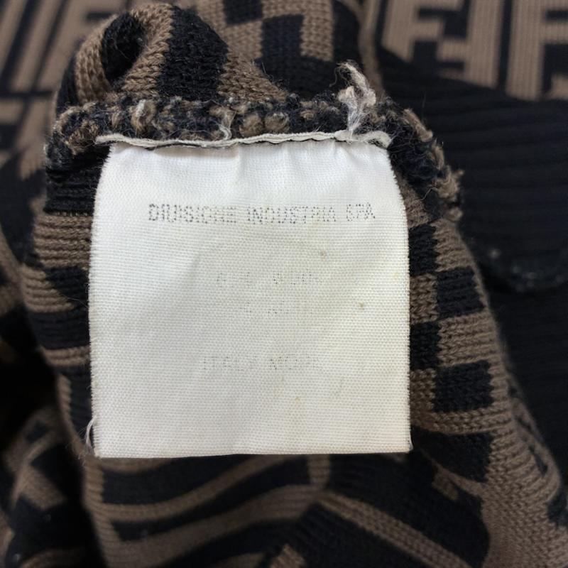 フェンディ FENDI ニット、セーター 長袖 OLD ARCHIVE ズッカ柄 FFロゴ クルーネック ニット セーター ヴィンテージ アーカイブ - レディース USED 古着 中古 50169304