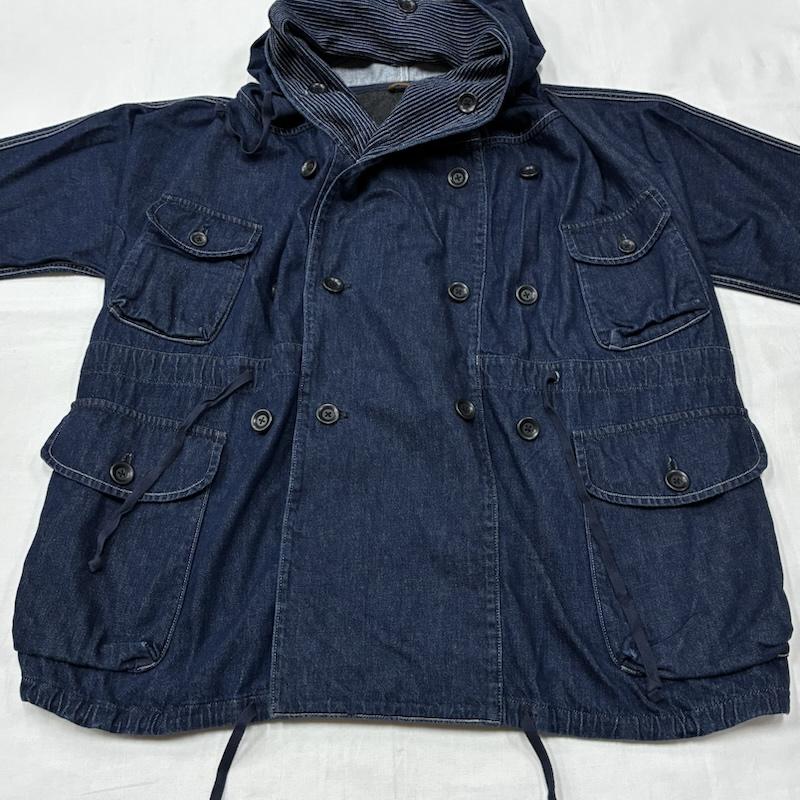 キャピタル KAPITAL ジャケット、上着 ジャンパー、ブルゾン 10oz デニム リング コート EK-1475LJA インディゴ ストライプ 2 メンズ USED 古着 中古 50169305