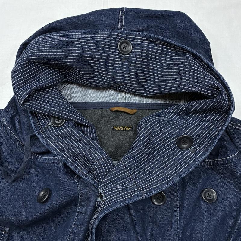キャピタル KAPITAL ジャケット、上着 ジャンパー、ブルゾン 10oz デニム リング コート EK-1475LJA インディゴ ストライプ 2 メンズ USED 古着 中古 50169305