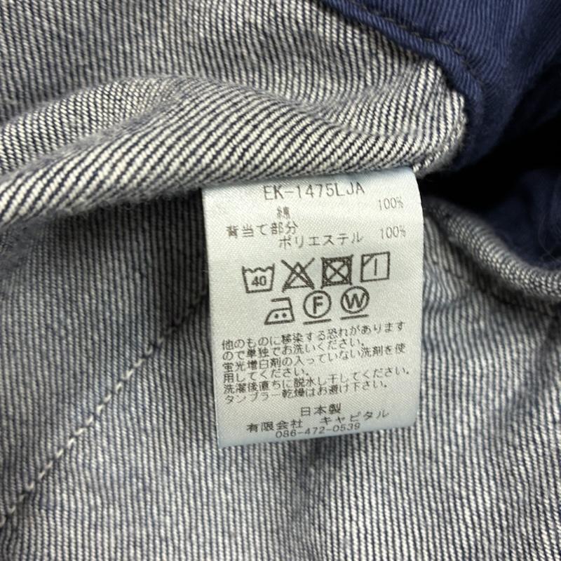 キャピタル KAPITAL ジャケット、上着 ジャンパー、ブルゾン 10oz デニム リング コート EK-1475LJA インディゴ ストライプ 2 メンズ USED 古着 中古 50169305