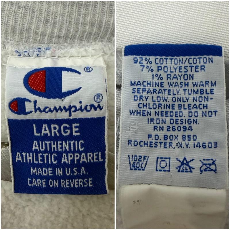 チャンピオン Champion トレーナー 長袖 90s REVERSE WEAVE リバースウィーブ USA製 スウェット L 灰 / グレー / gray メンズ USED 古着 中古 50169308