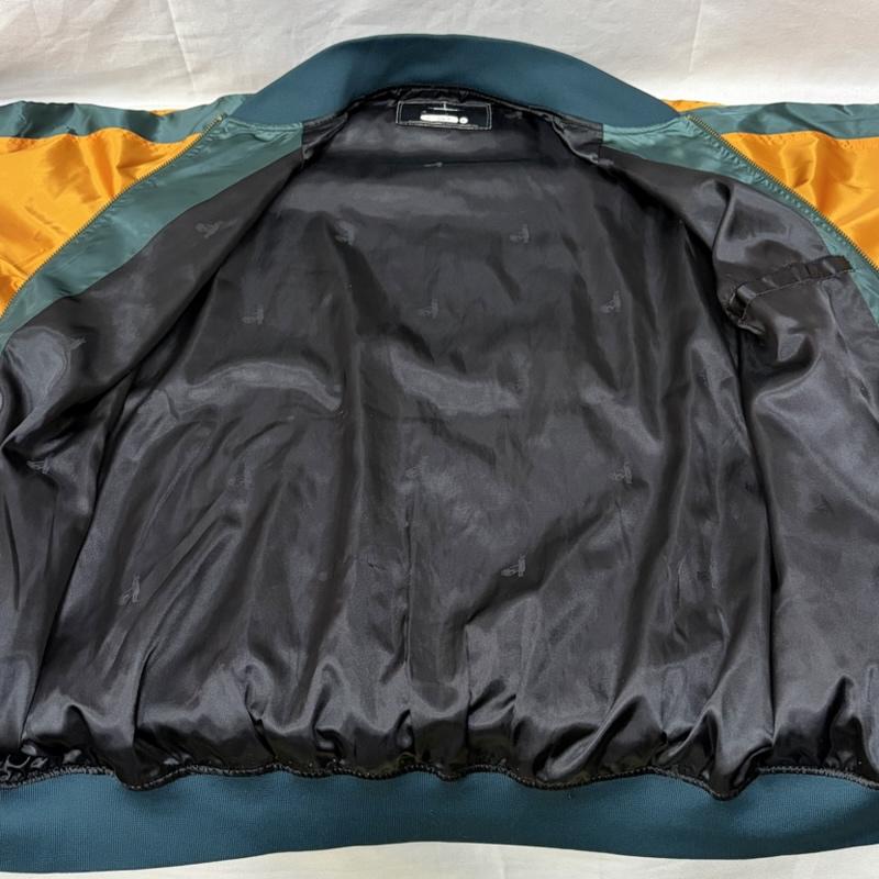 スワッガー SWAGGER ジャケット、上着 ジャンパー、ブルゾン サテン ジャケット スタジャン スカジャン XL 緑 / グリーン / green X 金 / ゴールド / gold color メンズ USED 古着 中古 50169312