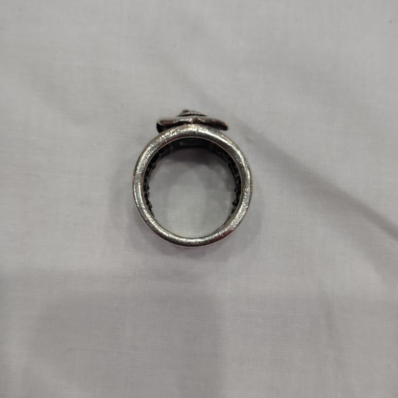 古着 USED アクセサリー 指輪 ローズ 薔薇 クロス シルバー リング 指輪 12号 - メンズ USED 古着 中古 50169318