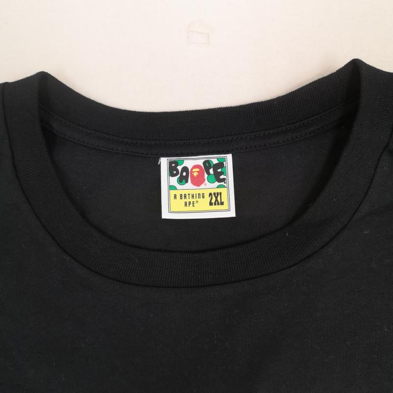 アベイシングエイプ A BATHING APE Tシャツ 半袖 BIG APE CROSSBONE COLLEGE 半袖 Tシャツ S/S TEE 004TEL201006M XXL 黒 / ブラック / black メンズ USED 古着 中古 50169325
