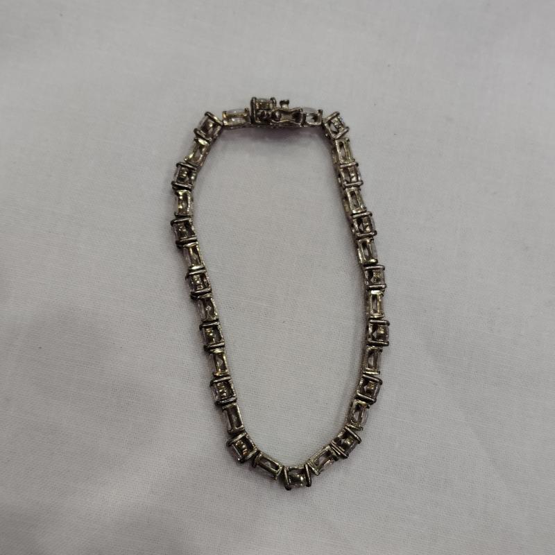 古着 USED アクセサリー ブレスレット、バングル テニス シルバー ブレスレット ジルコニア - メンズ USED 古着 中古 50169328
