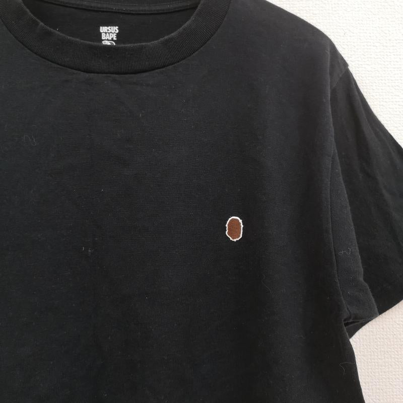 アベイシングエイプ A BATHING APE Tシャツ 半袖 日本製 USS ミリタリー バック ロゴ 半袖 Tシャツ S/S TEE M 黒 / ブラック / black メンズ USED 古着 中古 50169329