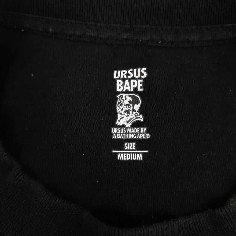 アベイシングエイプ A BATHING APE Tシャツ 半袖 日本製 USS ミリタリー バック ロゴ 半袖 Tシャツ S/S TEE M 黒 / ブラック / black メンズ USED 古着 中古 50169329