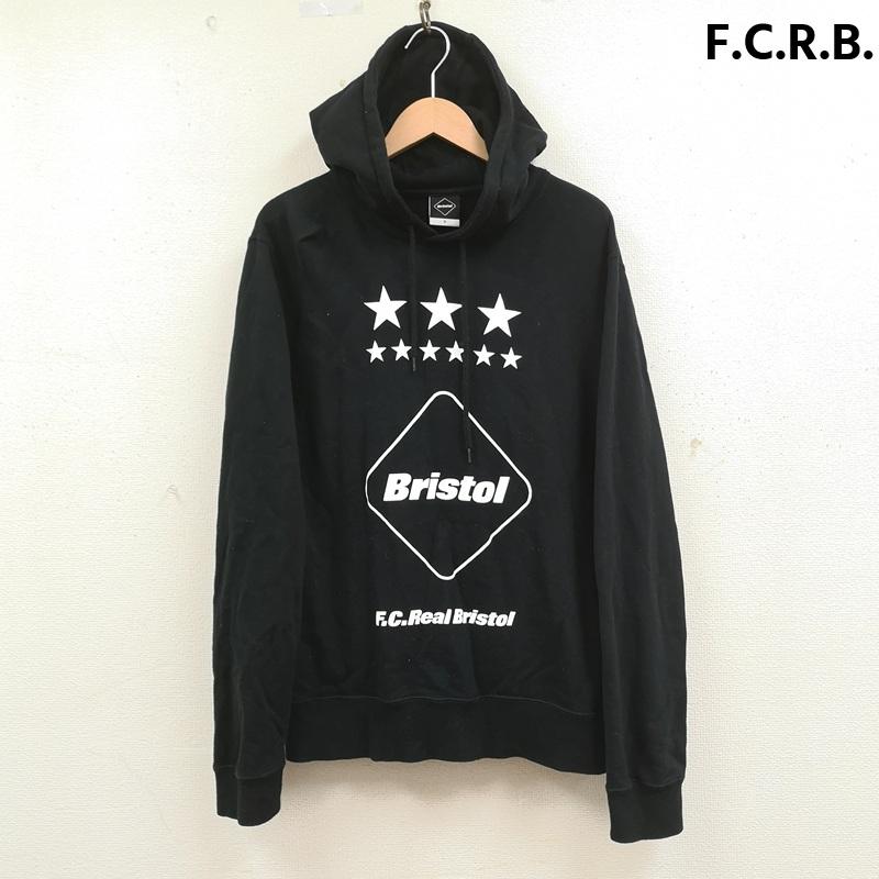 エフシーアールビー F.C.R.B. パーカー 長袖 16FW 日本製 EMBLEM PULLOVER HOODY スウェット パーカー FCRB-167047 S 黒 / ブラック / black メンズ USED 古着 中古 50169334