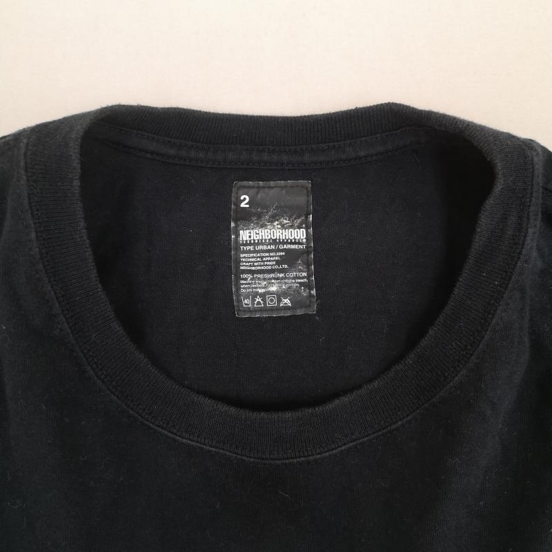 ネイバーフッド NEIGHBORHOOD Tシャツ 半袖 BUILT TO OUTLAST THEM ALL スカル プリント 半袖 Tシャツ S/S TEE 2 黒 / ブラック / black メンズ USED 古着 中古 50169336