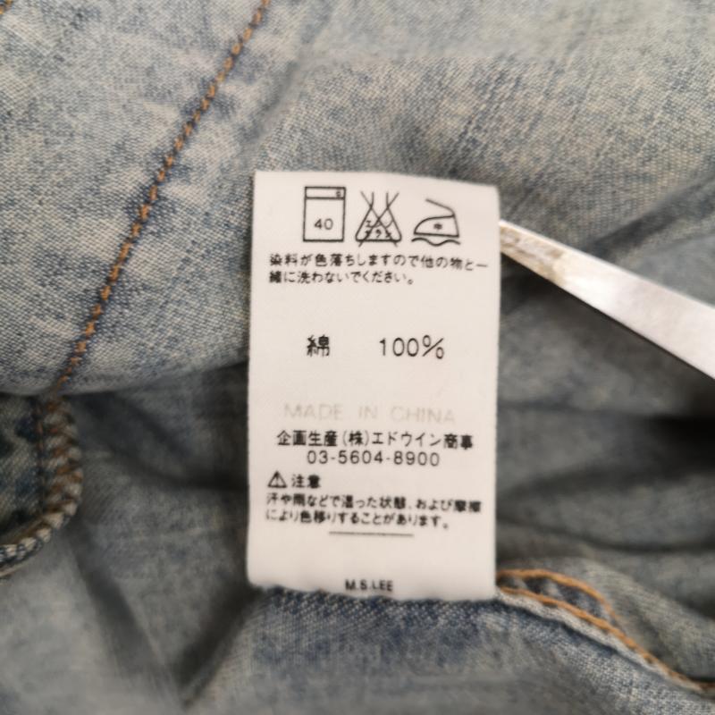 ティーエムティー TMT シャツ、ブラウス 長袖 Lee コラボ スター パッチワーク デニム ウエスタンシャツ L インディゴ / インディゴ / Indigo メンズ USED 古着 中古 50169340
