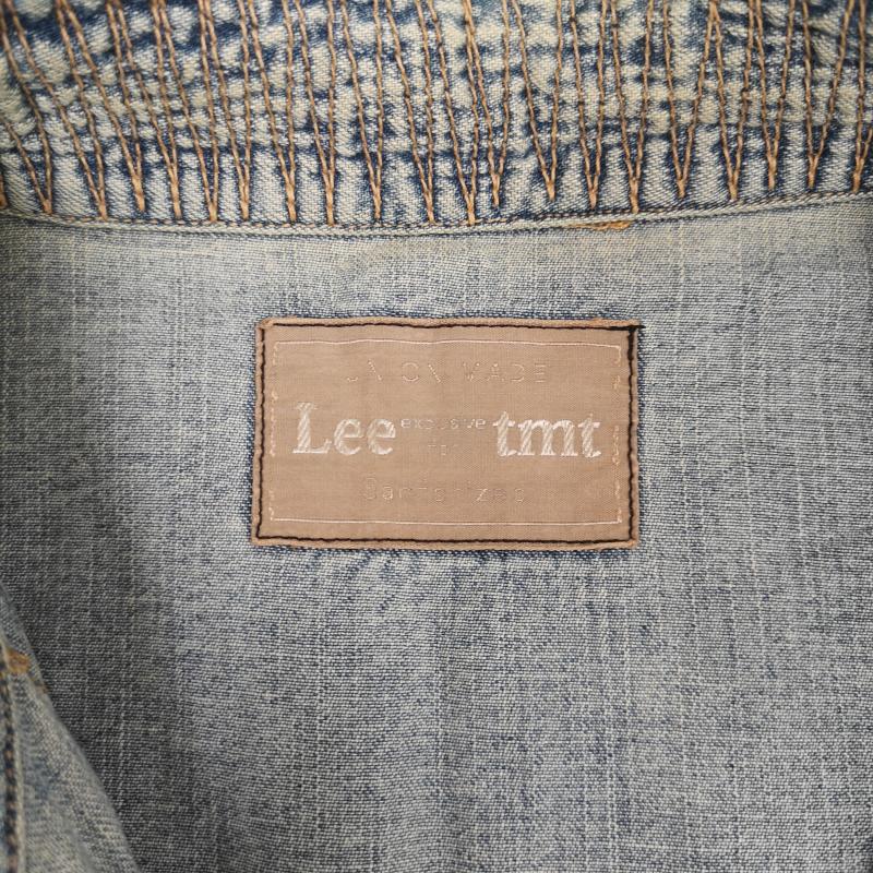 ティーエムティー TMT シャツ、ブラウス 長袖 Lee コラボ スター パッチワーク デニム ウエスタンシャツ L インディゴ / インディゴ / Indigo メンズ USED 古着 中古 50169340