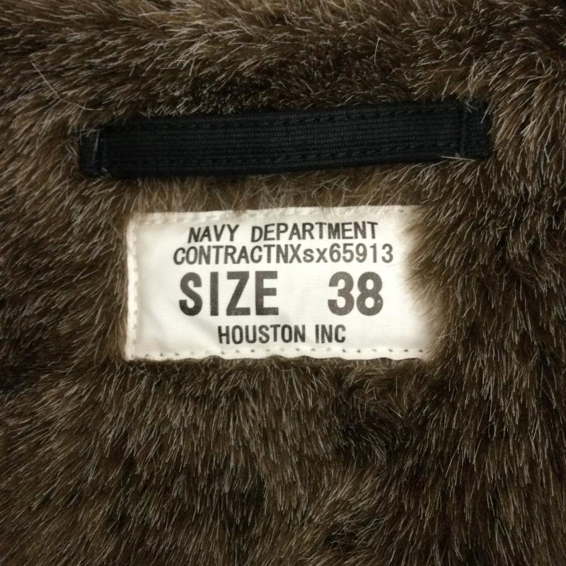 ヒューストン HOUSTON ジャケット、上着 フライトジャケット HOUSTON N-1 デッキジャケット 65913 アメカジ ネイビー 38 ロゴ、文字 紺 / ネイビー / navy メンズ USED 古着 中古 50169343