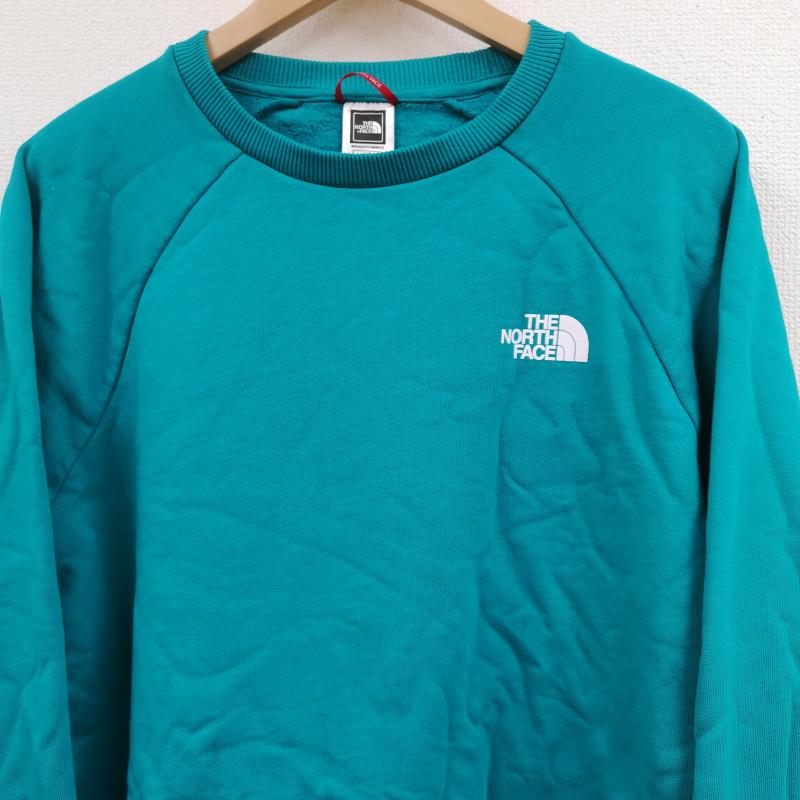 ザノースフェイス THE NORTH FACE トレーナー 長袖 RAGLAN REDBOX クルーネック スウェット 裏起毛 トレーナー L 水色 / ライトブルー / メンズ USED 古着 中古 50169349