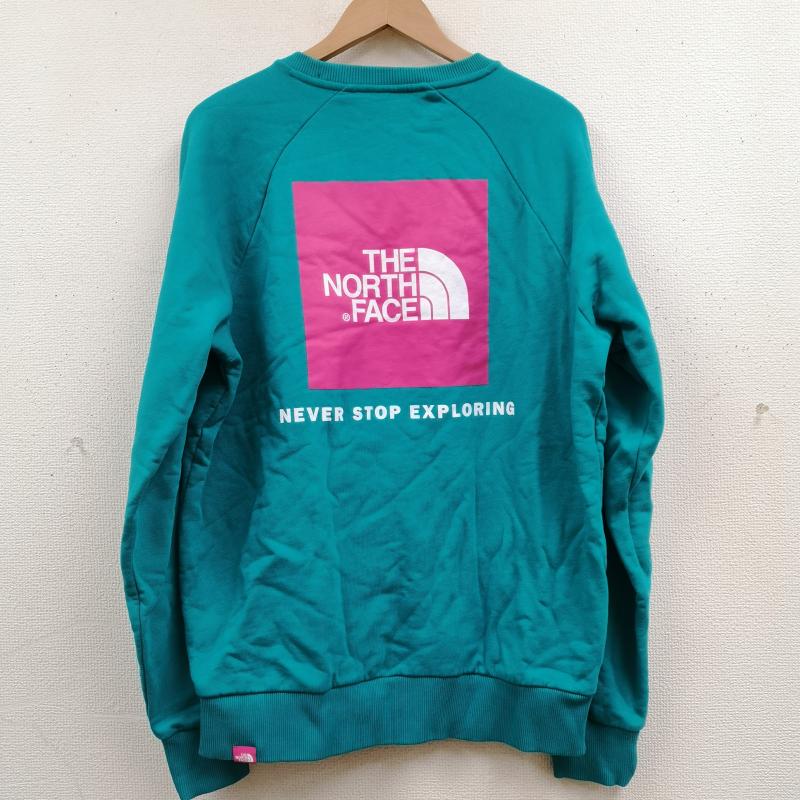 ザノースフェイス THE NORTH FACE トレーナー 長袖 RAGLAN REDBOX クルーネック スウェット 裏起毛 トレーナー L 水色 / ライトブルー / メンズ USED 古着 中古 50169349