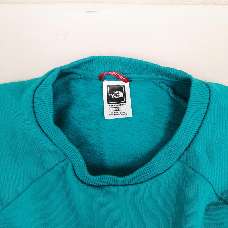 ザノースフェイス THE NORTH FACE トレーナー 長袖 RAGLAN REDBOX クルーネック スウェット 裏起毛 トレーナー L 水色 / ライトブルー / メンズ USED 古着 中古 50169349