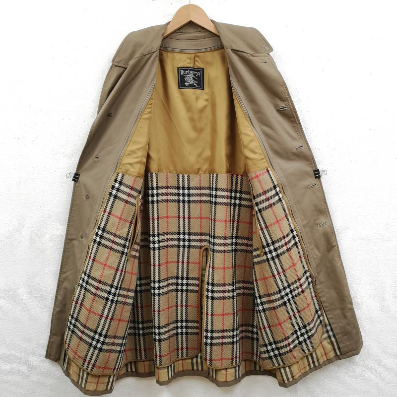 バーバリーズ BURBERRYS コート コート一般 ノバチェック ライナー付き ステンカラー コート - ベージュ / ベージュ / beige メンズ USED 古着 中古 50169351