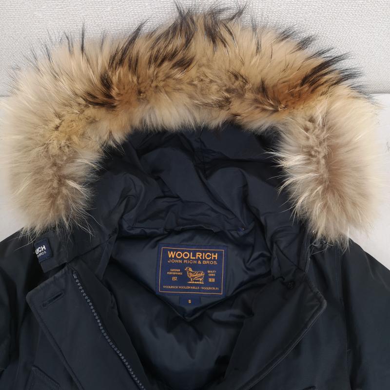 ウールリッチ WOOLRICH ジャケット、上着 ダウンジャケット アークティック パーカ ファー付き ダウン ジャケット 1602176 S 紺 / ネイビー / navy メンズ USED 古着 中古 50169353