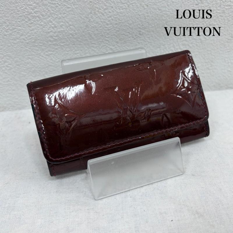 ルイヴィトン LOUIS VUITTON キーケース キーケース ミュルティクレ モノグラム ヴェルニ エナメル キーケース - ロゴ、文字 えんじ / ワインレッド / dark red レディース USED 古着 中古 50169355