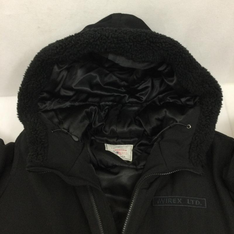 アヴィレックス AVIREX ジャケット、上着 フライトジャケット AVIREX アヴィレックス 783-2252050 B-3 HOODIE 中綿フライトジャケット L 無地 黒 / ブラック / black メンズ USED 古着 中古 50169356