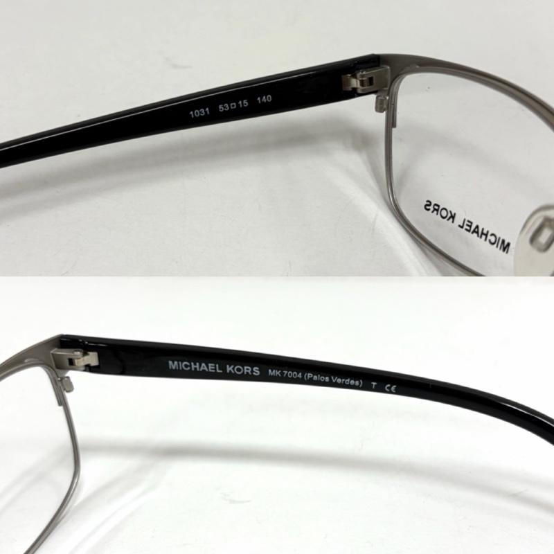 マイケルコース MICHAEL KORS めがね・サングラス めがね めがね フレーム MK7004 ユニセックス MK ロゴ - ワンポイント X ロゴ、文字 黒 / ブラック / black X 銀 / シルバー / silver color メンズ USED 古着 中古 50169357