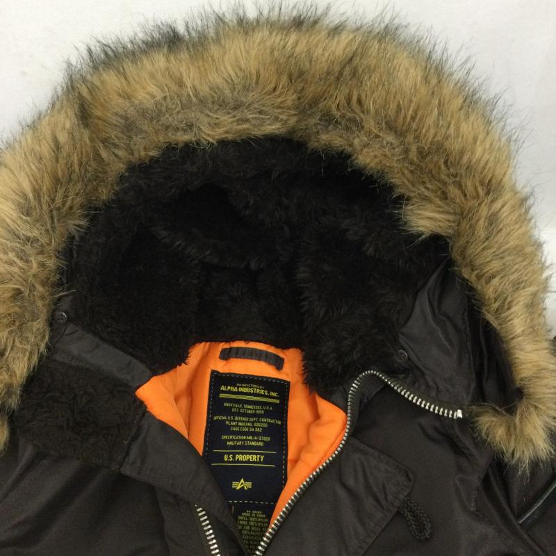 アルファ インダストリー Alpha Industries ジャケット、上着 フライトジャケット ALPHA INDUSTRIES アルファインダストリーズ N-3B フライトジャケット ミリタリージャケット S 無地 茶 / ブラウン / brown メンズ USED 古着 中古 50169358