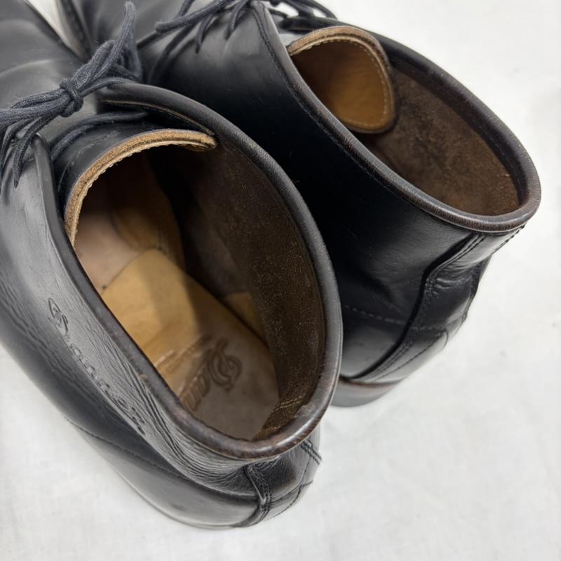 ダナー Danner ブーツ ブーティ ANTIGO チャッカブーツ D1806 レザー ワーク 27.0cm US：9 ワンポイント X ロゴ、文字 黒 / ブラック / black メンズ USED 古着 中古 50169359