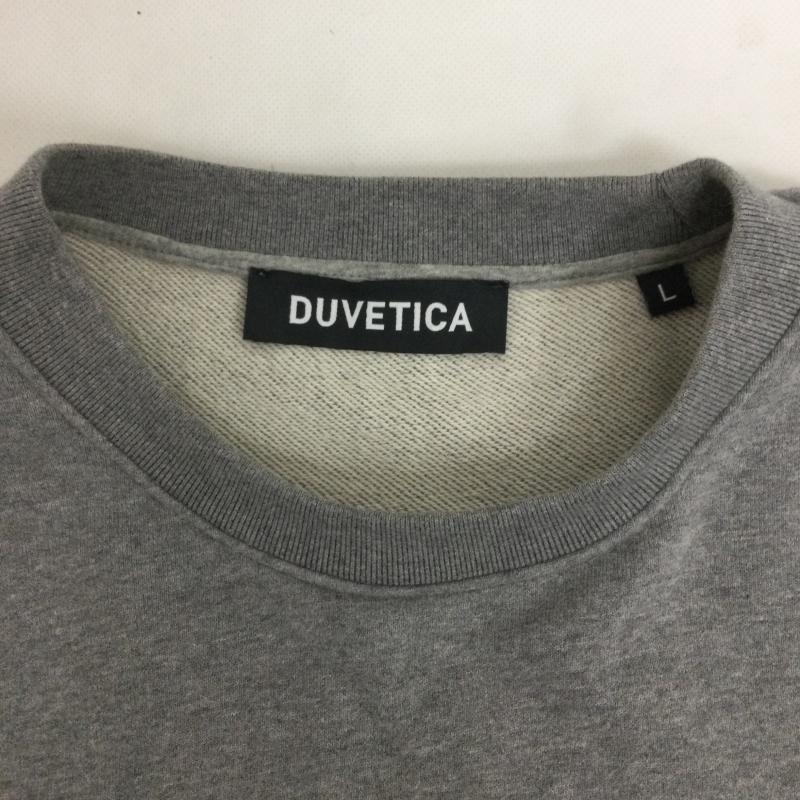デュベティカ DUVETICA トレーナー 長袖 Duvetica スウェット VXMT09114 メンズ 長袖 コットン クルーネック ロゴ トレーナー L 無地 灰 / グレー / gray メンズ USED 古着 中古 50169360