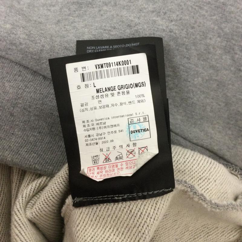 デュベティカ DUVETICA トレーナー 長袖 Duvetica スウェット VXMT09114 メンズ 長袖 コットン クルーネック ロゴ トレーナー L 無地 灰 / グレー / gray メンズ USED 古着 中古 50169360