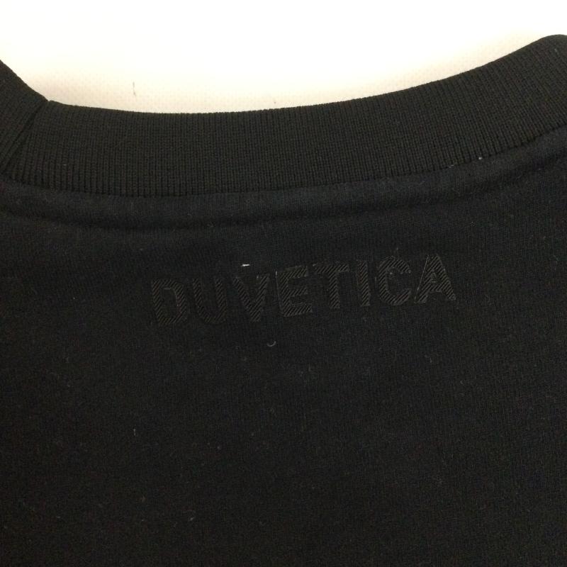デュベティカ DUVETICA トレーナー 長袖 Duvetica スウェット VXMT09114 メンズ 長袖 コットン クルーネック ロゴ トレーナー L 無地 黒 / ブラック / black メンズ USED 古着 中古 50169361