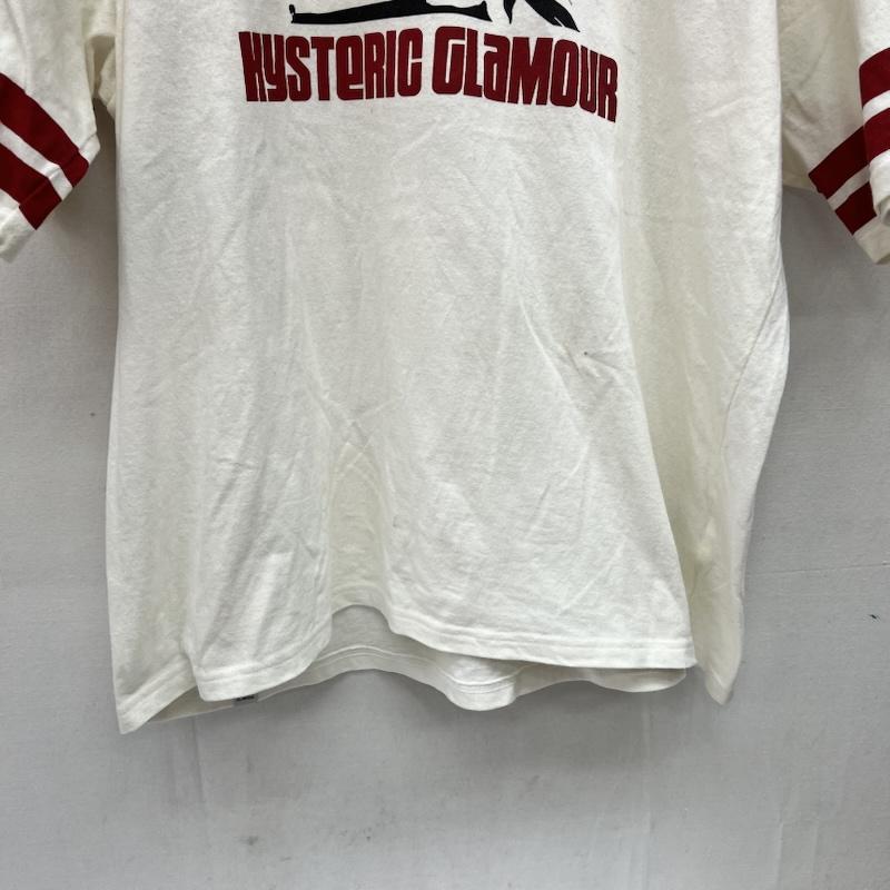ヒステリックグラマー HYSTERIC GLAMOUR Tシャツ 半袖 LAY DAY WOMAN ヒスガール Tシャツ XL 白 / ホワイト / white X 赤 / レッド / red メンズ USED 古着 中古 50169368