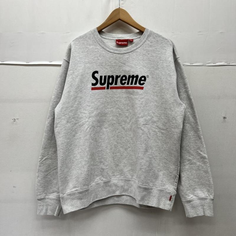 シュプリーム Supreme トレーナー 長袖 20ss Underline Crewneck ロゴ スウェット L 灰 / グレー / gray メンズ USED 古着 中古 50169374