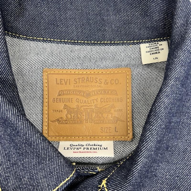 リーバイス Levi s ジャケット、上着 ジャンパー、ブルゾン 25AW TYPE 1 TRUCKER JAKET デニムジャケット L インディゴ / インディゴ / Indigo メンズ USED 古着 中古 50169376