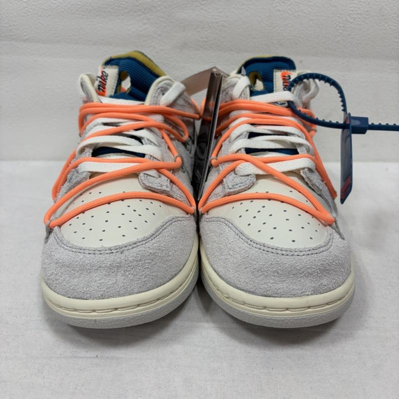 オフホワイト off white スニーカー スニーカー NIKE コラボ Dunk Low ダンク ロー DJ0950-119 ローカット スニーカー 26.5cm ロゴ、文字 白 / ホワイト / white X 橙 / オレンジ / orange メンズ USED 古着 中古 50169379
