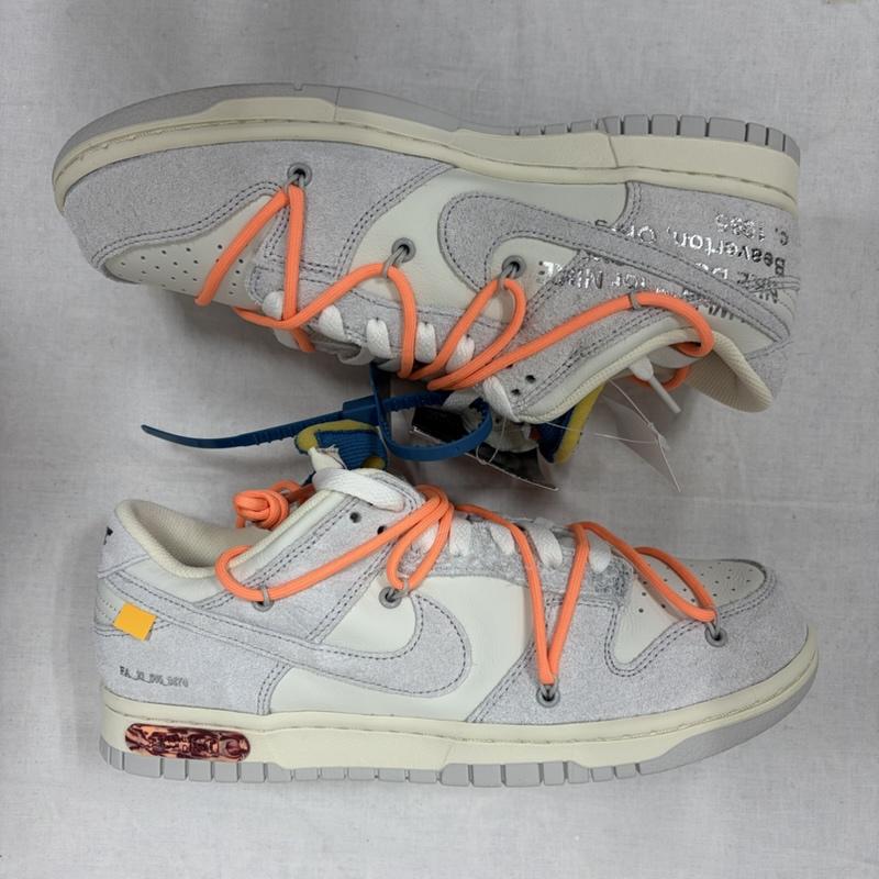 オフホワイト off white スニーカー スニーカー NIKE コラボ Dunk Low ダンク ロー DJ0950-119 ローカット スニーカー 26.5cm ロゴ、文字 白 / ホワイト / white X 橙 / オレンジ / orange メンズ USED 古着 中古 50169379