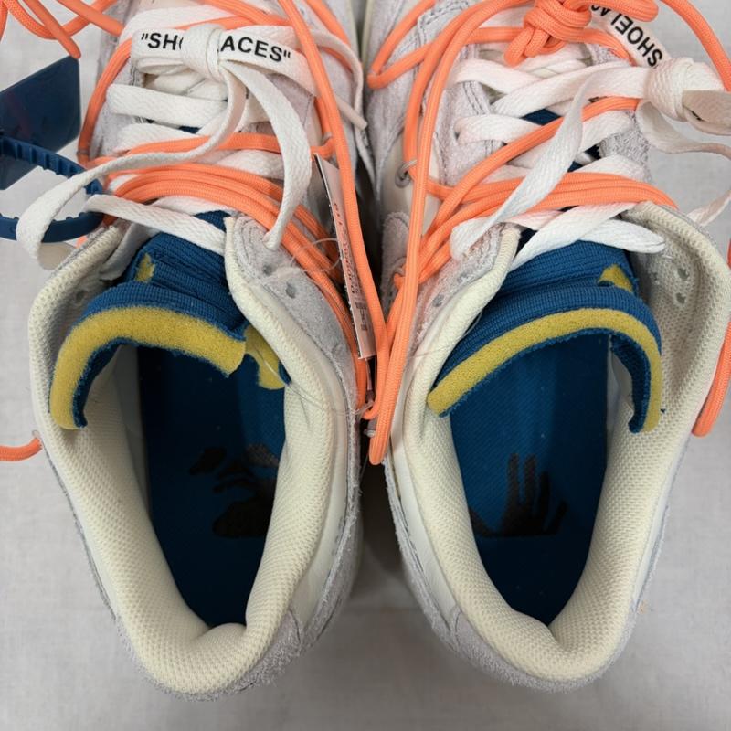 オフホワイト off white スニーカー スニーカー NIKE コラボ Dunk Low ダンク ロー DJ0950-119 ローカット スニーカー 26.5cm ロゴ、文字 白 / ホワイト / white X 橙 / オレンジ / orange メンズ USED 古着 中古 50169379