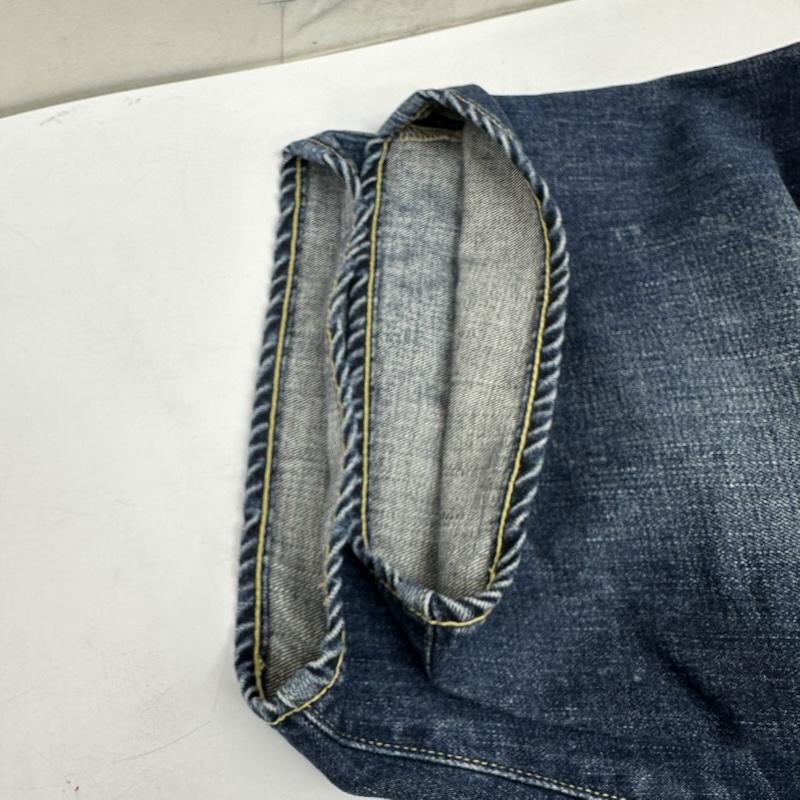 アベイシングエイプ A BATHING APE パンツ ショートパンツ 刺繍 ハーフ パンツ デニム ショーツ L インディゴ / インディゴ / Indigo メンズ USED 古着 中古 50169386