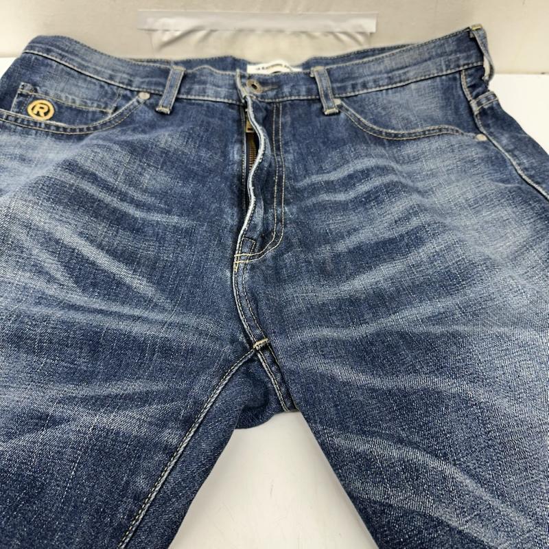 アベイシングエイプ A BATHING APE パンツ ショートパンツ 刺繍 ハーフ パンツ デニム ショーツ L インディゴ / インディゴ / Indigo メンズ USED 古着 中古 50169386