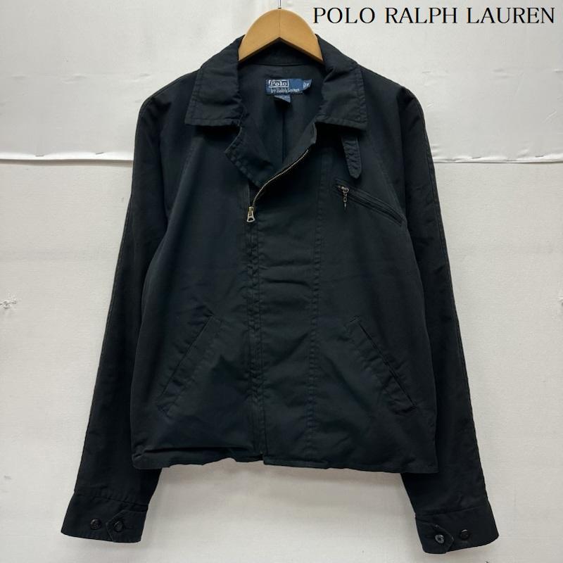ポロラルフローレン POLO RALPH LAUREN ジャケット、上着 ジャンパー、ブルゾン 90s ダブル ライダース スイングトップ コットン ジップ ジャケット S 黒 / ブラック / black メンズ USED 古着 中古 50169389