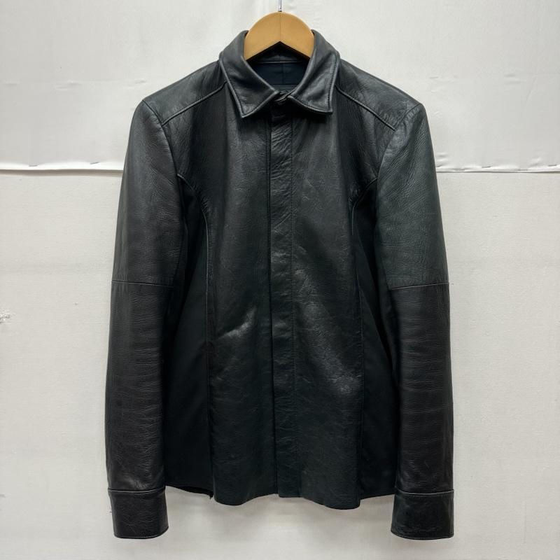 ノーアイディー NO ID. ジャケット、上着 レザージャケット SENSE 切替 レザー ジャケット 825203-764L 1 黒 / ブラック / black メンズ USED 古着 中古 50169392