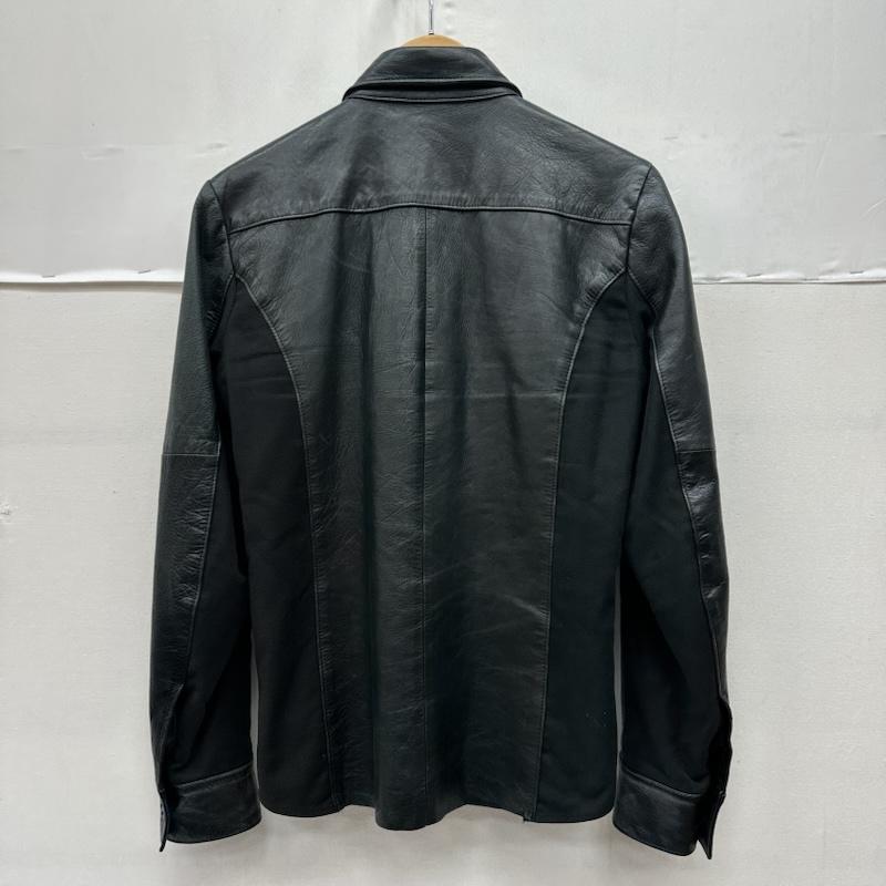 ノーアイディー NO ID. ジャケット、上着 レザージャケット SENSE 切替 レザー ジャケット 825203-764L 1 黒 / ブラック / black メンズ USED 古着 中古 50169392
