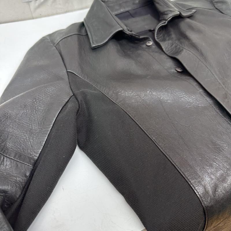 ノーアイディー NO ID. ジャケット、上着 レザージャケット SENSE 切替 レザー ジャケット 825203-764L 1 黒 / ブラック / black メンズ USED 古着 中古 50169392