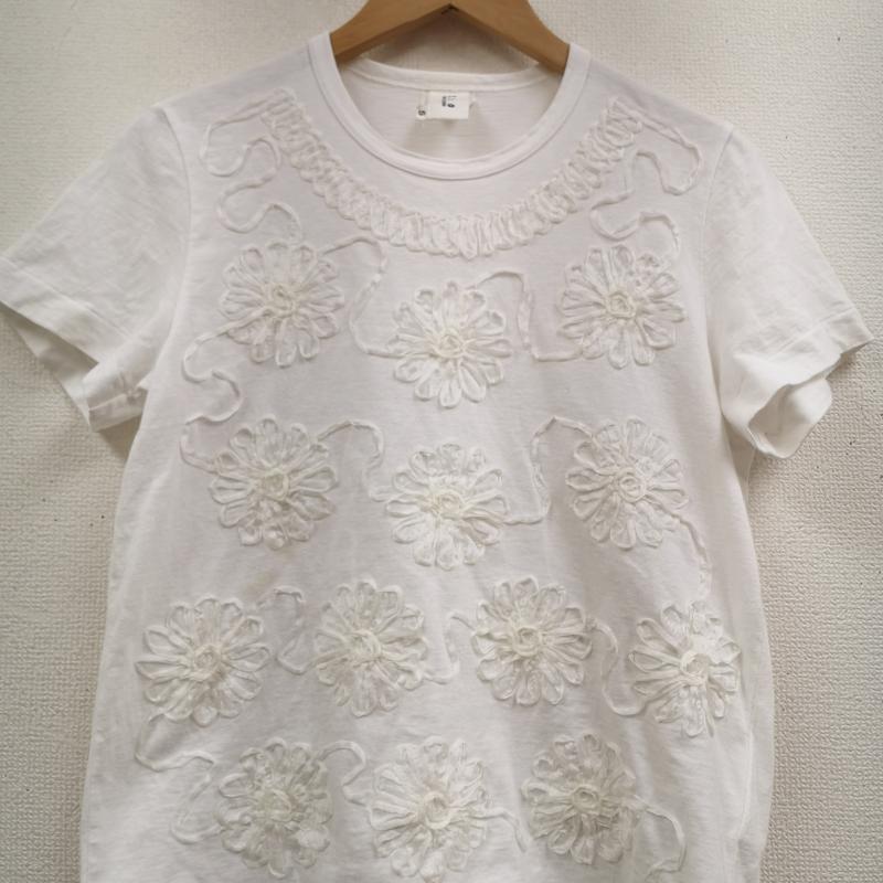 タオ コム デ ギャルソン TAO COMME des GARCONS Tシャツ 半袖 08AW 日本製 レース 花 フラワー モチーフ 装飾 半袖 Tシャツ S/S TEE M 白 / ホワイト / white レディース USED 古着 中古 50169398