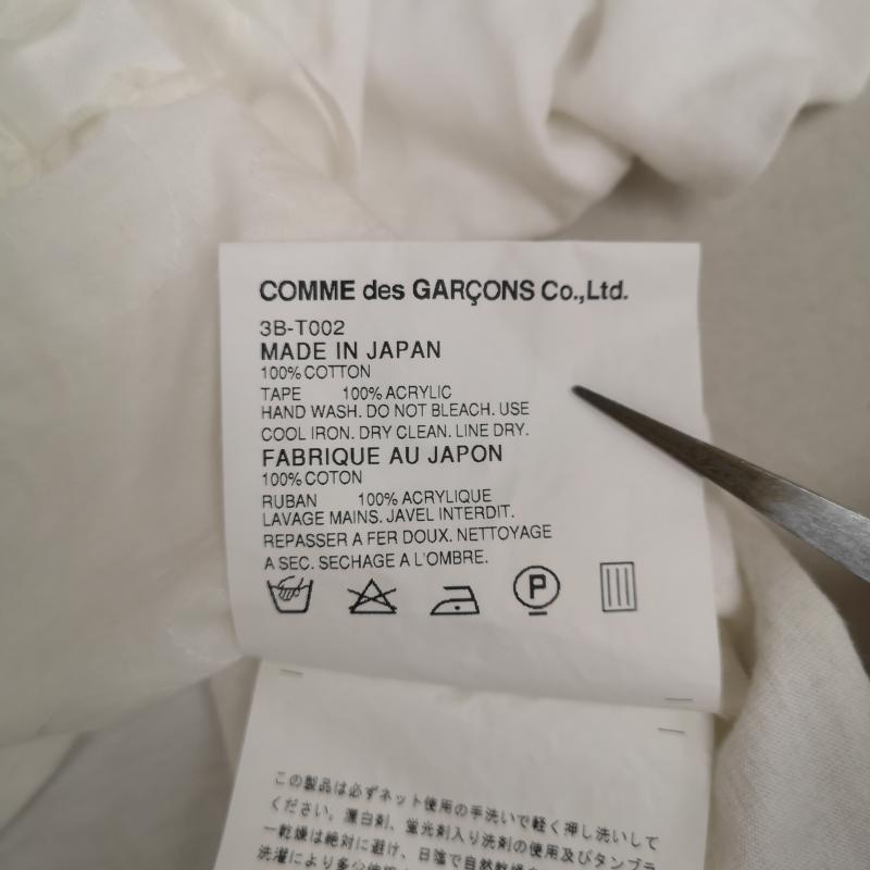タオ コム デ ギャルソン TAO COMME des GARCONS Tシャツ 半袖 08AW 日本製 レース 花 フラワー モチーフ 装飾 半袖 Tシャツ S/S TEE M 白 / ホワイト / white レディース USED 古着 中古 50169398